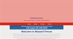 Desktop Screenshot of blizzardfence.com